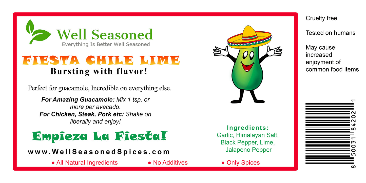 Well Seasoned Fiesta Chile Lime Seasoning