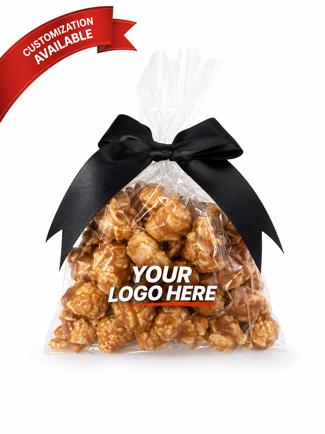 One-Cup Party Favor Gift Bags tied with a Bow - Caramel