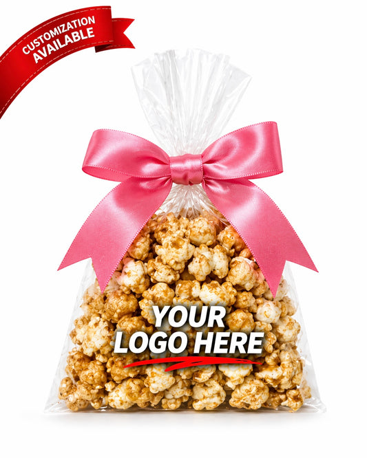 One-Cup Party Favor Gift Bags tied with a Bow - Churro