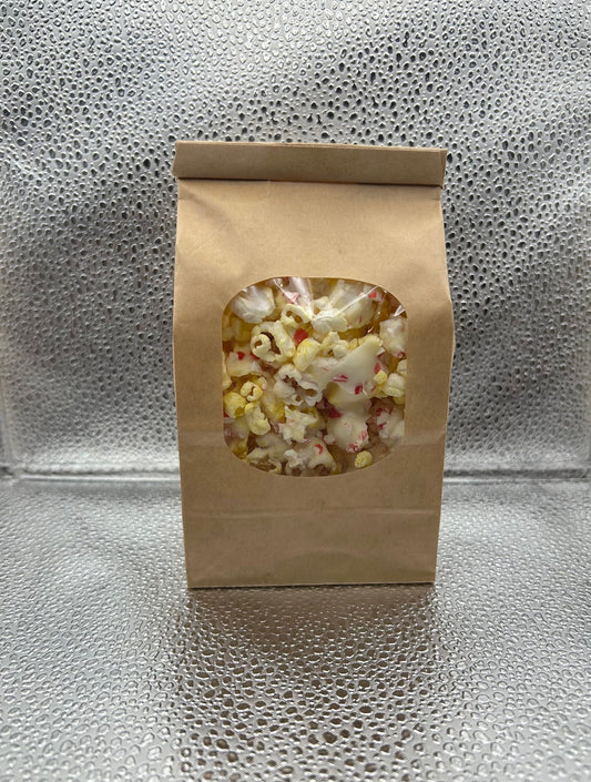 Specialty Popcorn- Peppermint Vanilla drizzle